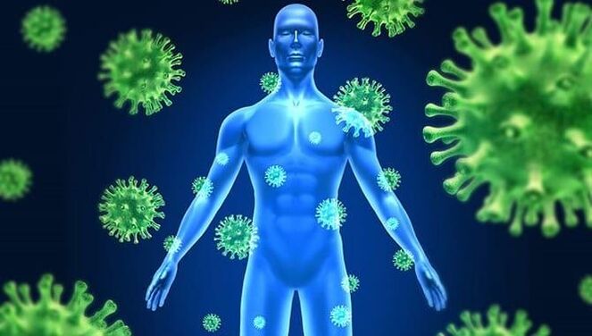 obniżona odporność z powodu pasożytów